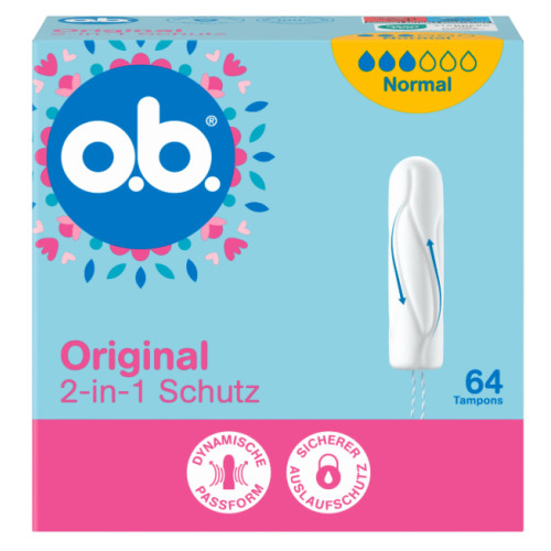 Тампони O.B. Original 2в1 Normal, 64 шт